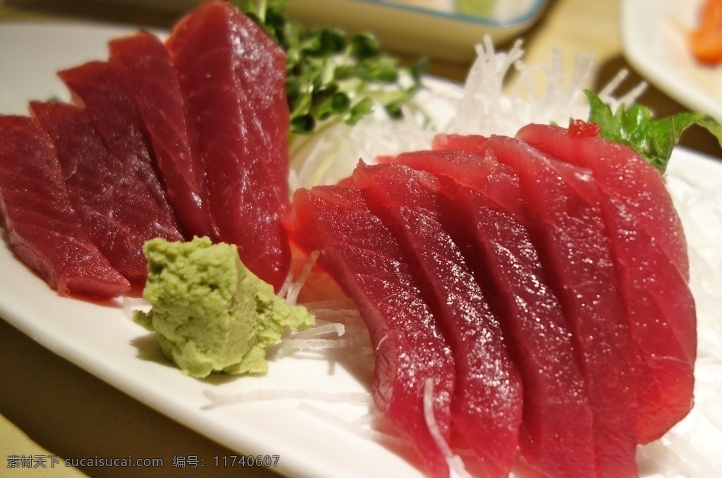 金枪鱼刺身 金枪鱼 刺身 深海刺身 鱼 生吃 saximi 餐饮美食 食物原料