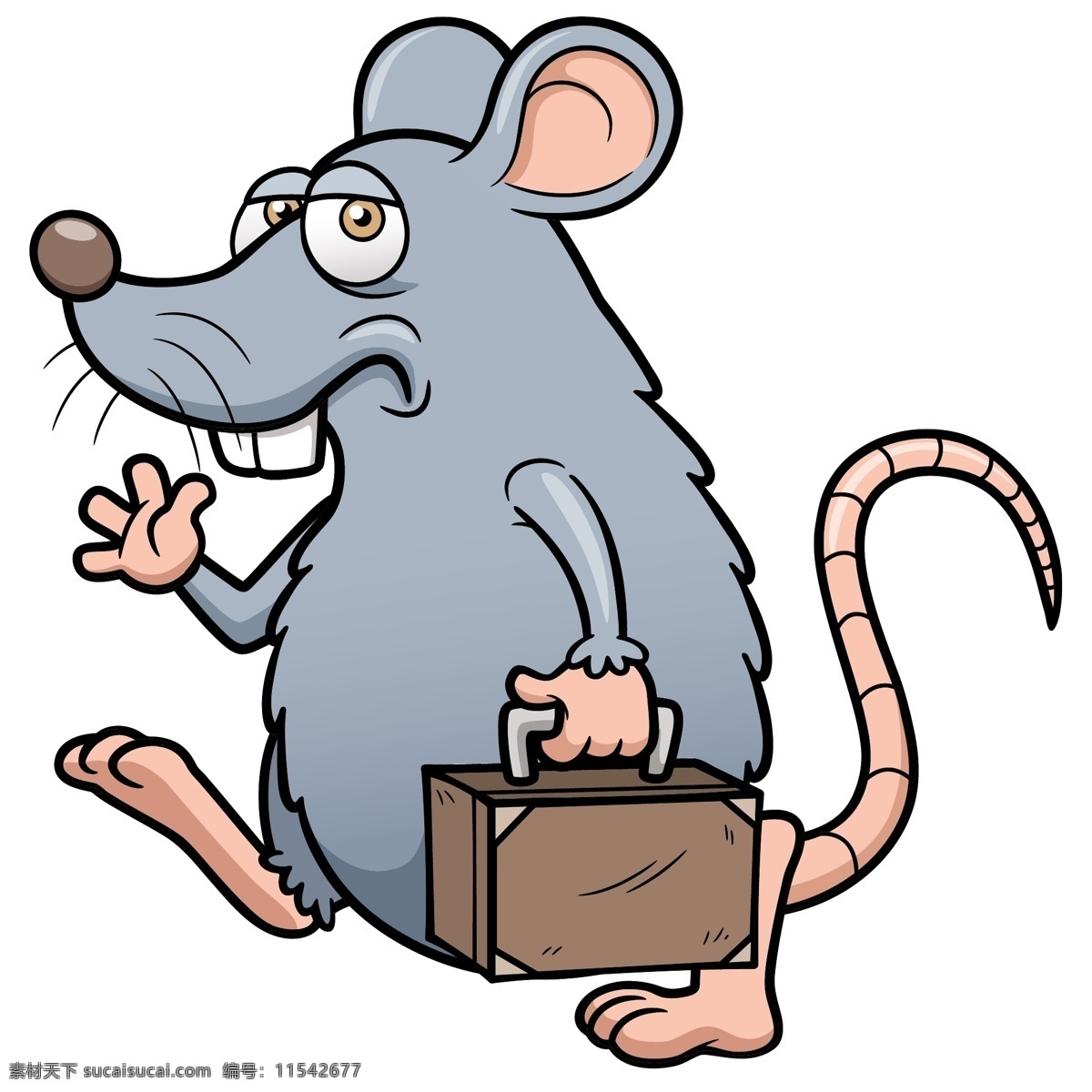 提 皮箱 的卡 通 老鼠 卡通耗子 卡通动物漫画 动物插画 动物插图 卡通动物 拟人化动物 卡通 动物 简笔画 漫画动物