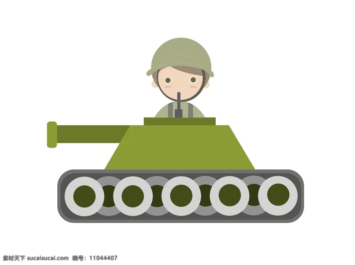 军事 坦克 卡通 插画 卡通插画 军事插画 军事装备 坦克插画 军事坦克 开坦克的军人 军用的坦克