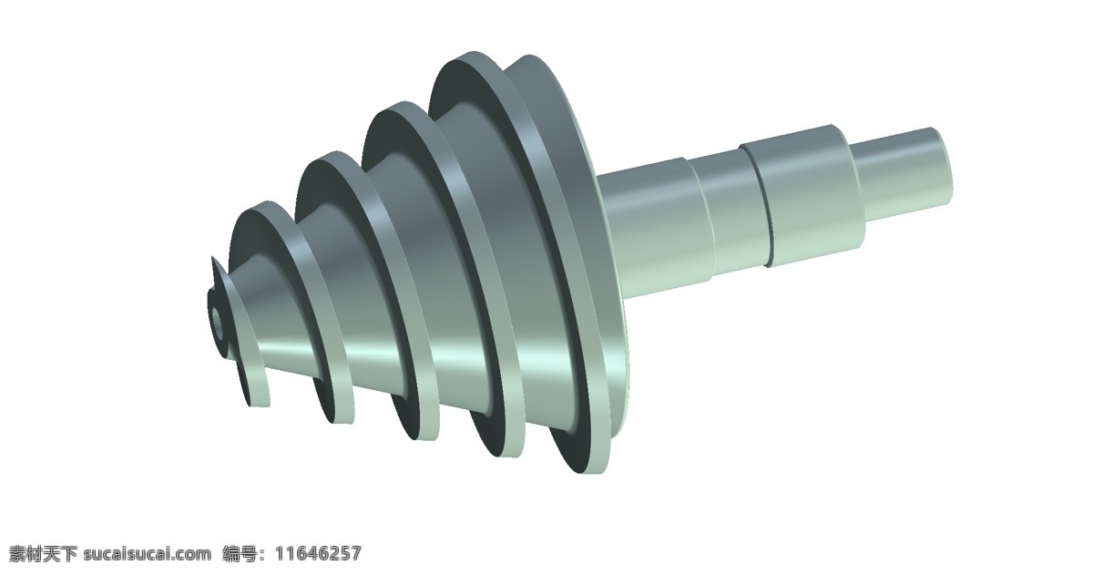 螺旋 转子 3d模型素材 建筑模型