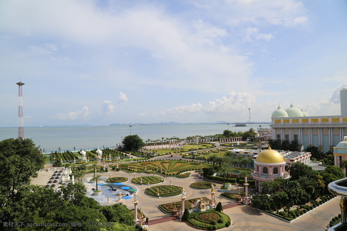 皇家花园 花园 美景 自然 蓝天 白云 泰国 旅游摄影 国外旅游