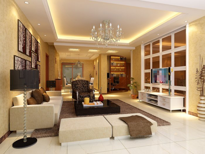 欧式 时尚 客厅 3d 3d模型 沙发茶几 时尚客厅 室内设计 3d模型素材 室内装饰模型