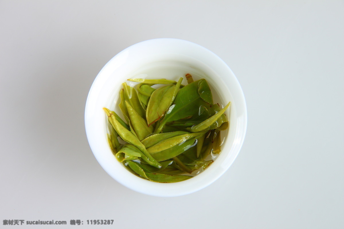龙井茶叶 绿叶 茶叶 铁观音茶叶 盖碗 绿叶素材 绿色植物茶 餐饮美食 饮料酒水