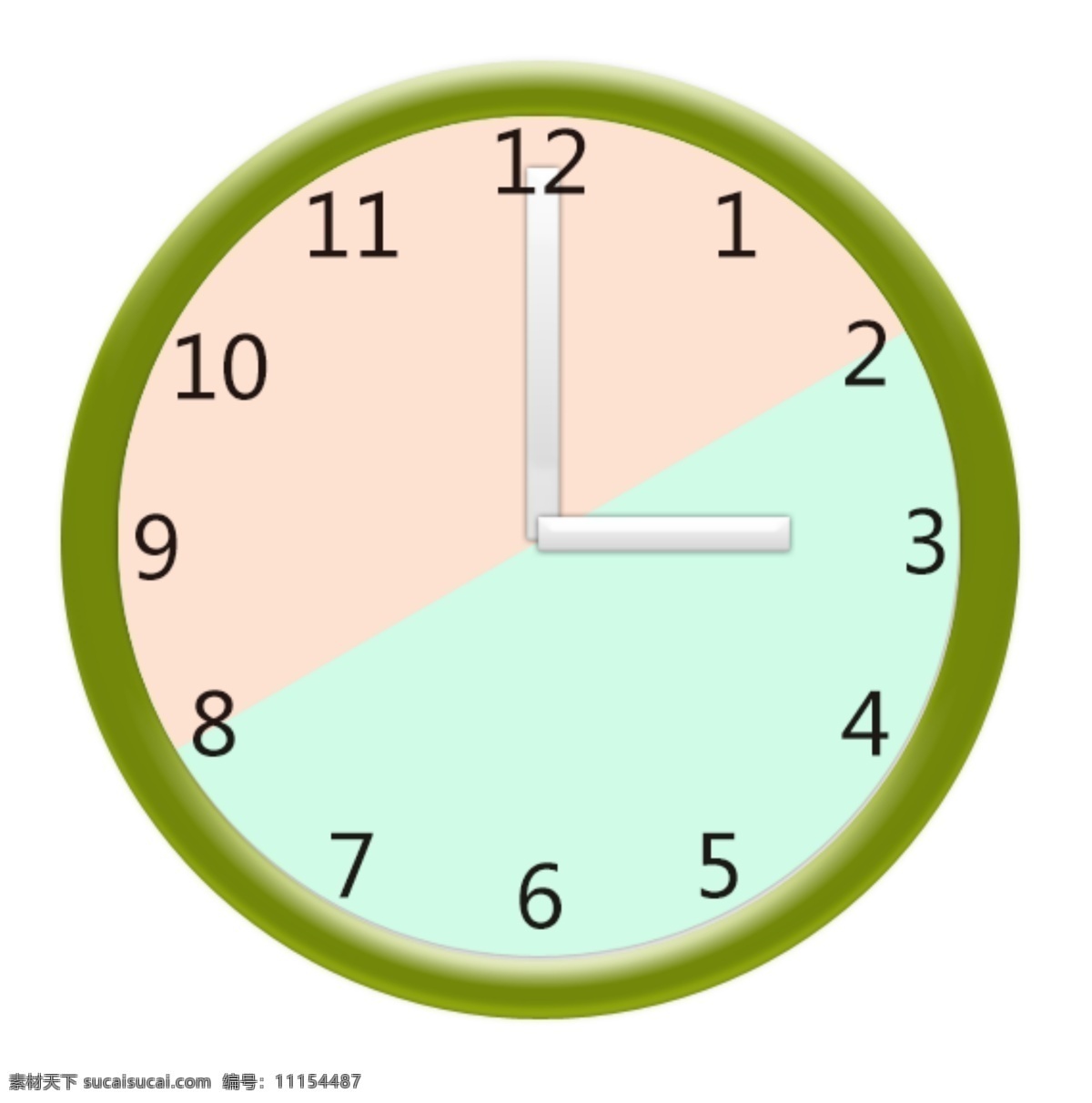 拼色钟表 表 时间 走动的表 绿色的表 粉色的表 挂在墙上的表