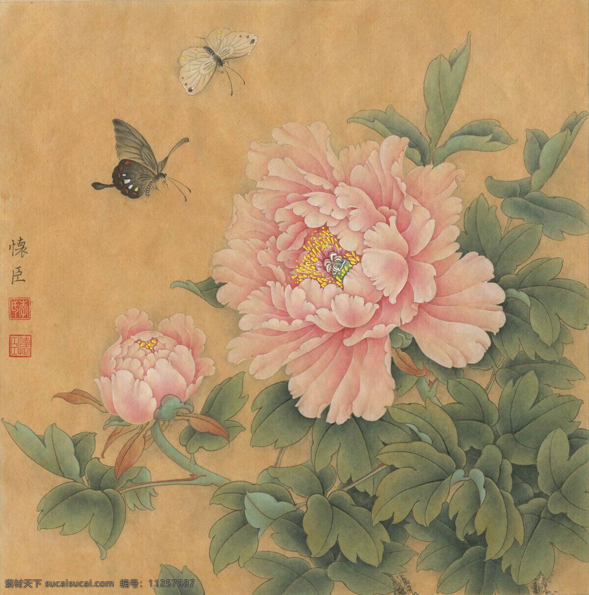 李 怀 臣 工笔 牡丹 高清 图二 绘 醉 春风 工笔画 字画 国画 走廊挂画 客厅挂画 教室挂画 花鸟画 工笔花鸟 工笔国画 工笔荷花 工笔画欣赏 工笔画素材 文化艺术 绘画书法 高清工笔画 风景