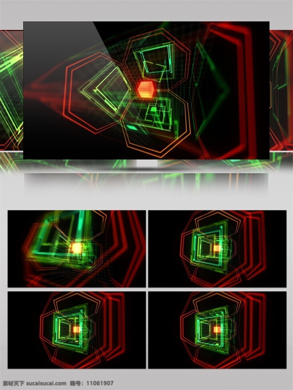 红色 星光 舞台 动态 视频 星际 光束 高清视频素材 3d视频素材 电脑屏幕保护