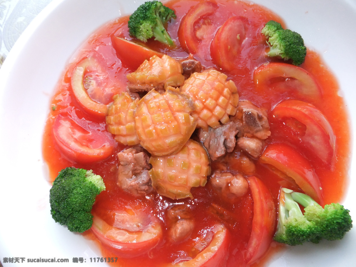 番茄海鲜 西兰花 青花 美食佳肴 佳肴 美食 美味食物 食物 菜肴 美味菜肴 餐饮美食 传统美食