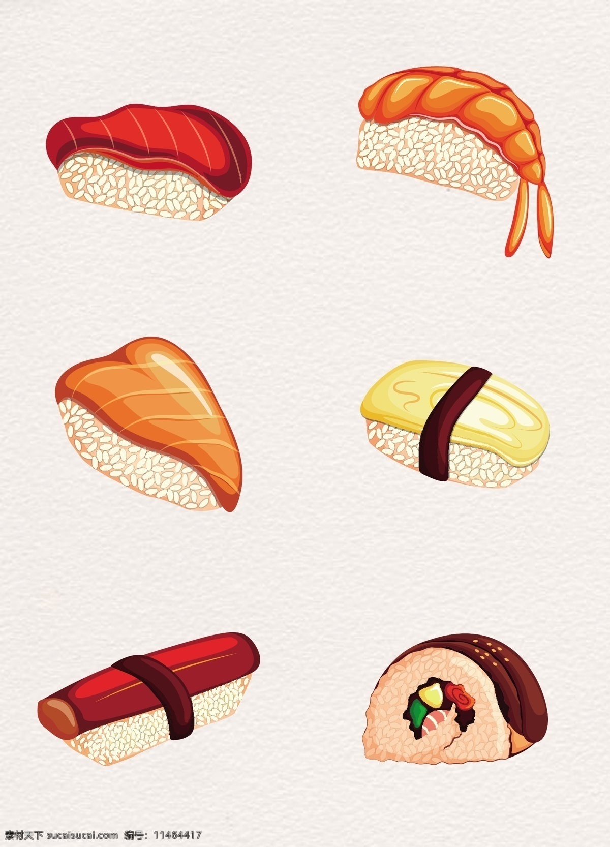 卡通 日本 寿司 矢量图 矢量食物 日本食物 食物 手绘 矢量寿司 寿司设计