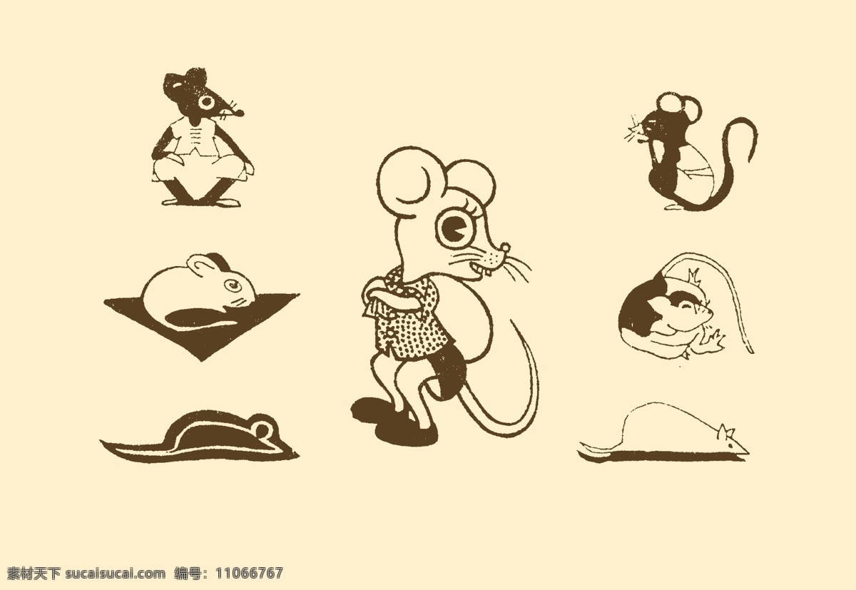 分层 版画 插图 动物插画 动物装饰画 儿童画 风光 简笔画 图案 装饰画 线条 手绘 幼儿 鼠 老鼠 小老鼠 源文件 插画集