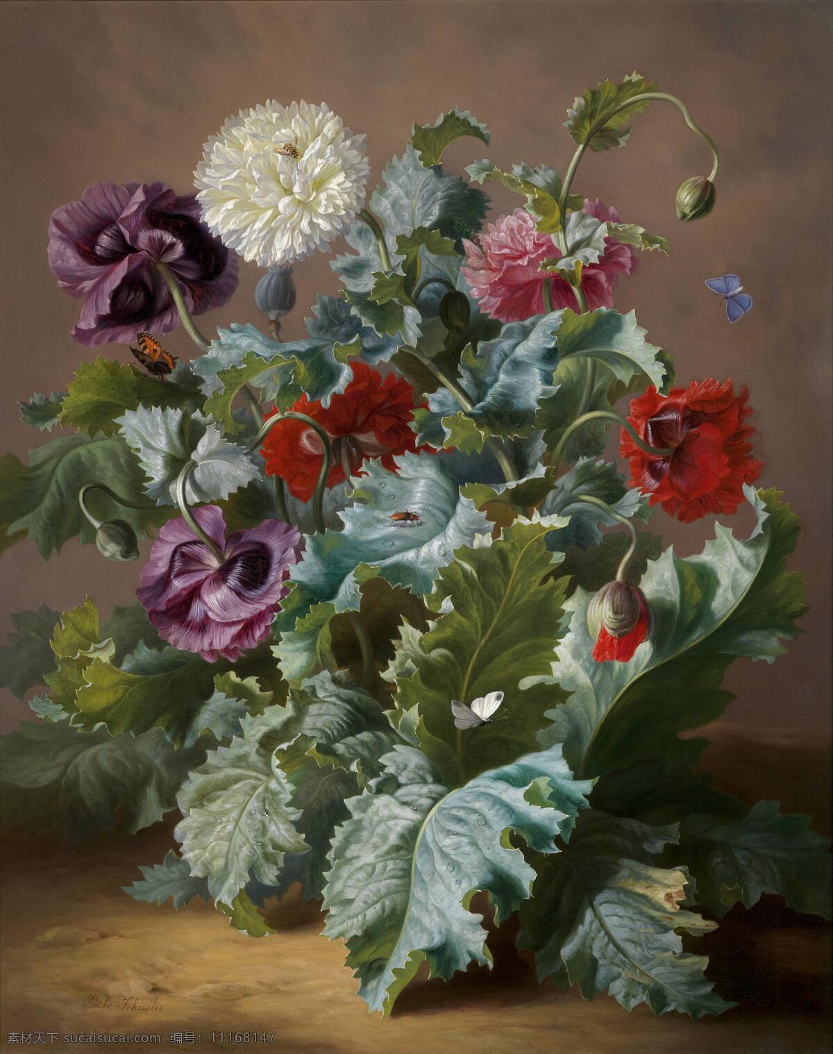 静物鲜花 野花 永恒之美 混搭鲜花 19世纪油画 油画 绘画书法 文化艺术