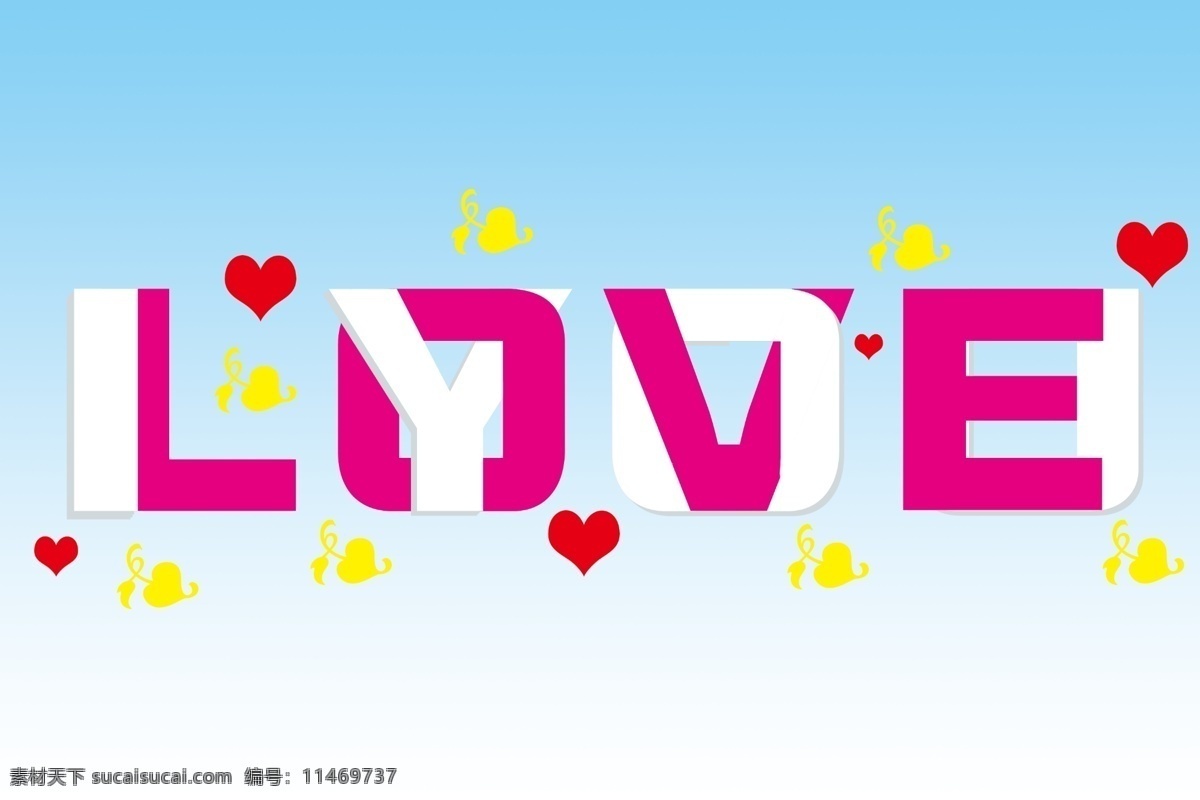 love 节日 元素 粉色 心形 节目 求爱