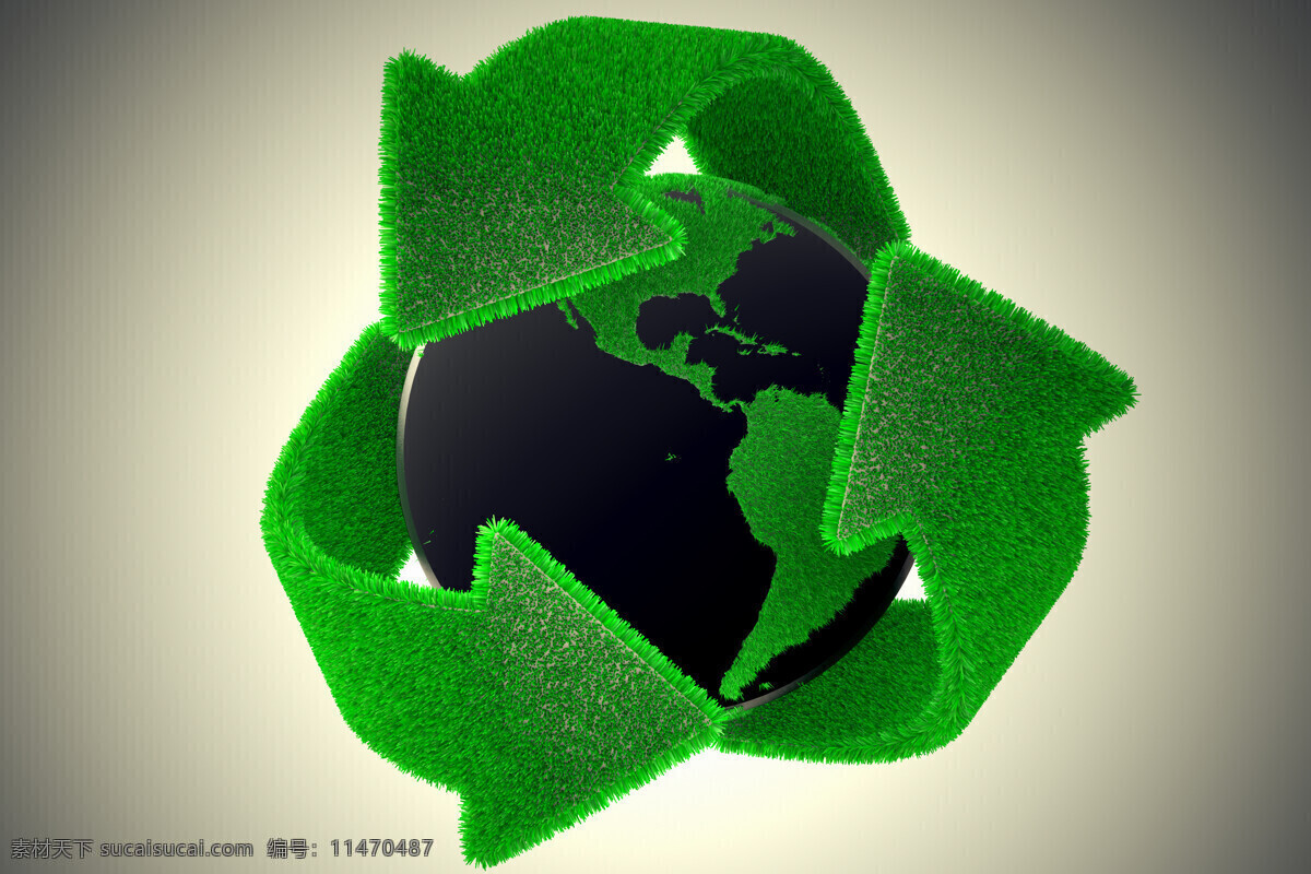 绿色 箭头 地球 绿色箭头 保护地球 绿色环保 生态环保 节能环保 环保概念 宇宙太空 其他类别 生活百科