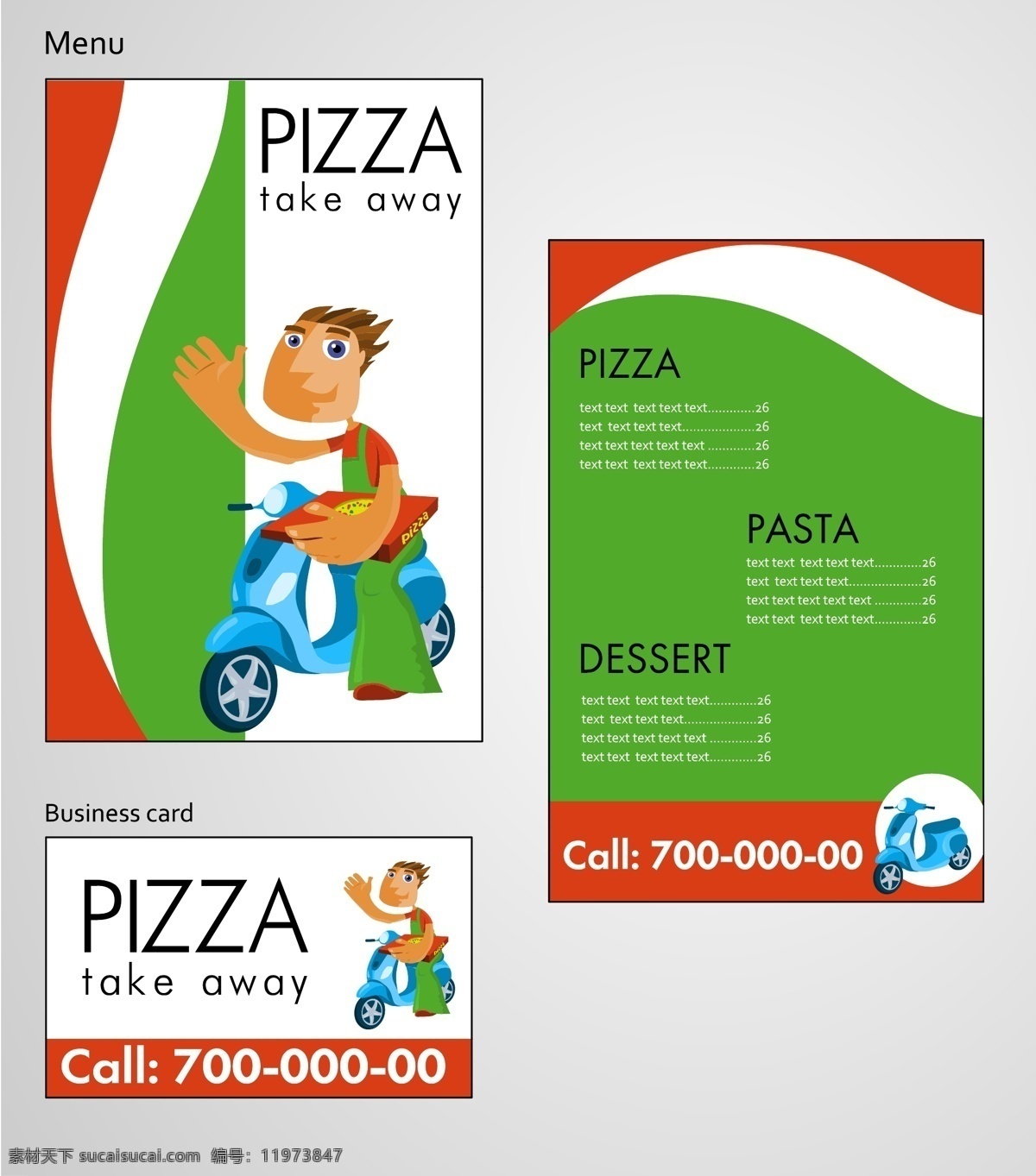 pizza 店 logo 菜单 模板 餐饮 商务 商务金融 商业插画 矢量 插画集