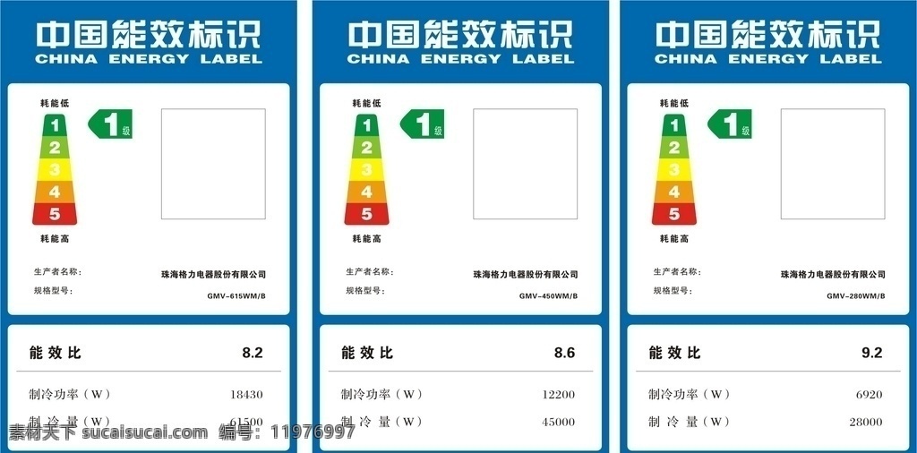 中国能效标识 中国能效 标识 分级 格力 高档