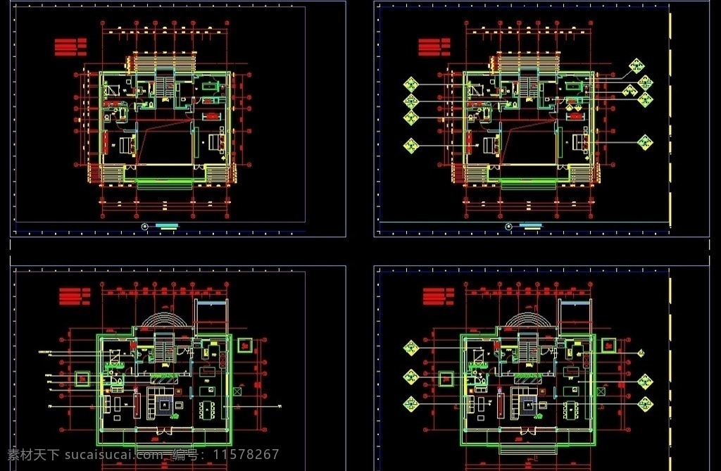 钢结构 别墅 建筑 图 施工图 电子版 建筑设计 环境设计 源文件 dwg