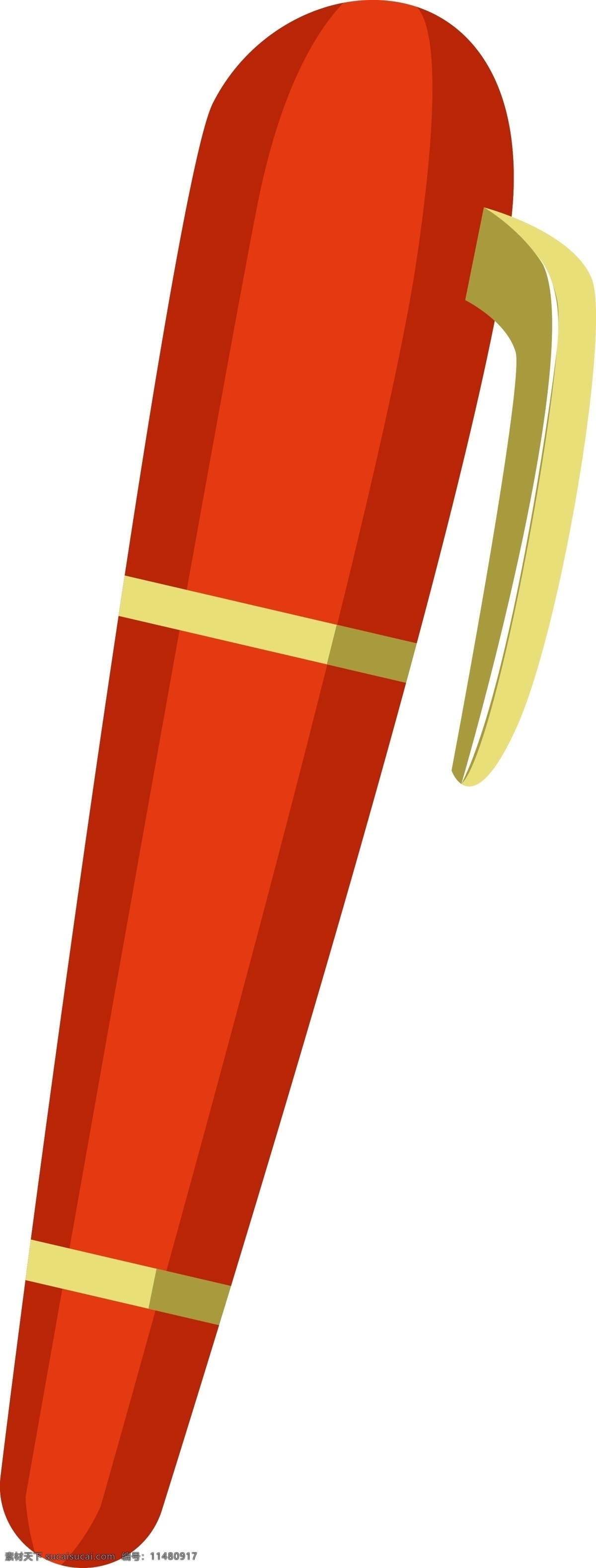 红色 笔 的卡 通 插画 红色的笔 卡通插画 笔的插画 铅笔 文学的笔 写字的笔 手持笔 画画的笔