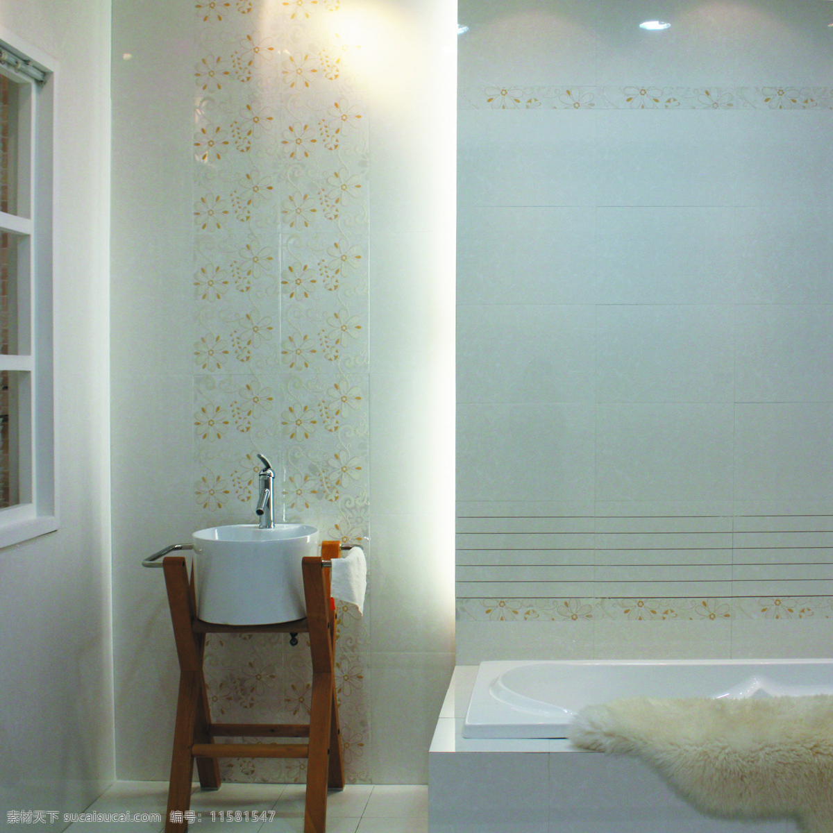 浴室 瓷砖 家居 建筑园林 室内摄影 浴缸 浴室瓷砖 家居装饰素材 室内装饰用图