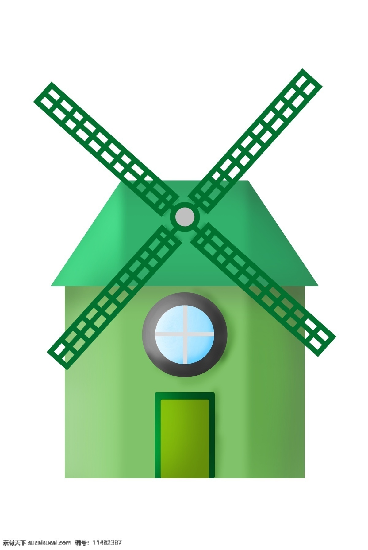 立体 风车 装饰 插画 立体风车 绿色的风车 漂亮的风车 创意风车 精美风车 卡通风车 风车建筑