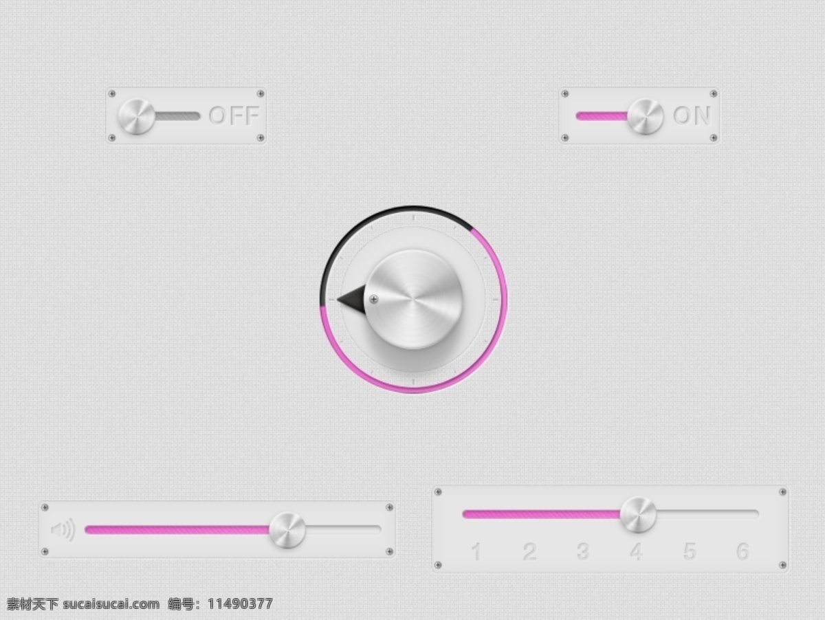 铬 滑 块 切换 ui 元素 web 创意 粉红色 高分辨率 接口 免费 清洁 用户界面 时尚的 现代的 独特的 原始的 质量 新鲜的 设计新的 简单的 hd ui元素 详细的 灰色的 滑块 旋钮 矢量图