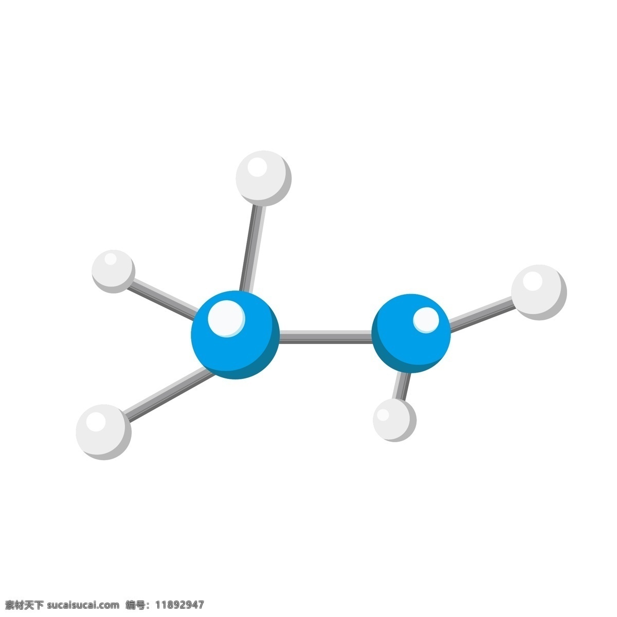 立体 化学 分子式 插画 化学分子式 公式 精美的分子式 立体分子式 卡通化学插画 蓝色的分子式
