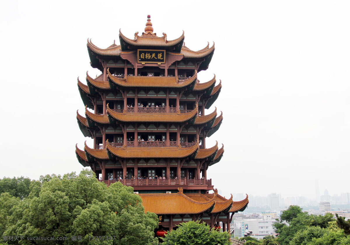 黄鹤楼 壁画 武汉 建筑 5a景区 旅游摄影 国内旅游