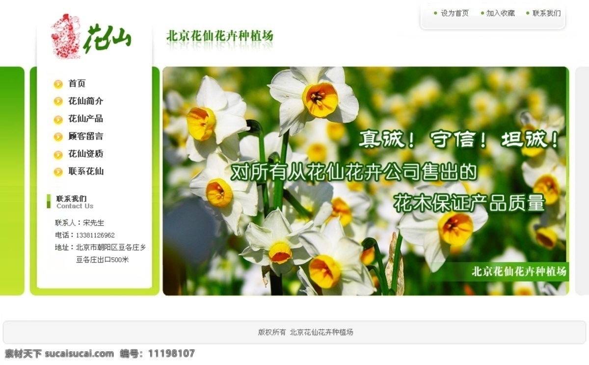 花卉 种植园 网页模板 花卉种植园 花卉网页模板 网页素材