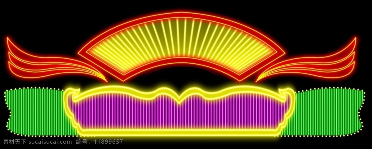 霓虹灯 霓虹灯门头 白色霓虹灯 绿色霓虹灯 ktv霓虹灯 饭店霓虹灯 分层 源文件