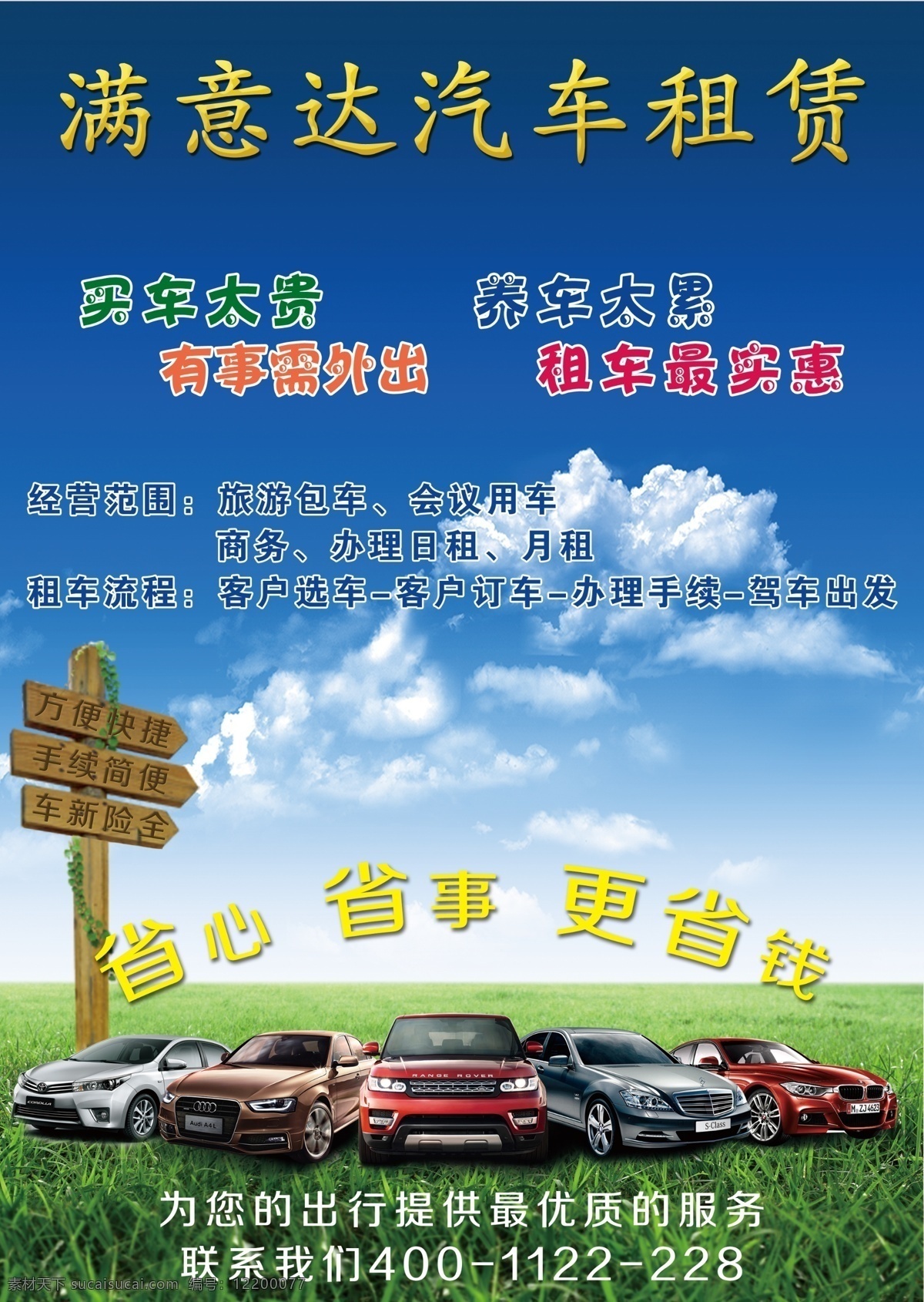 汽车租赁 汽车出租 二手车 汽车租用 租赁形象墙
