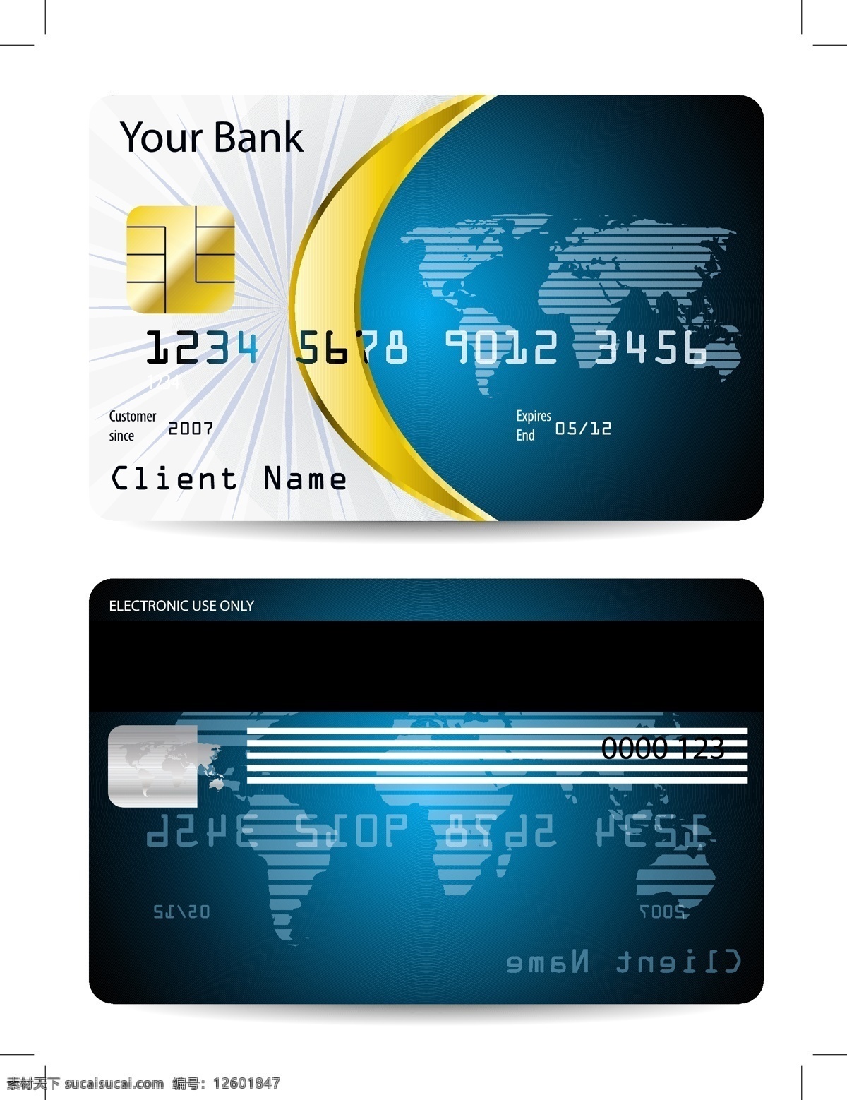 信用卡 信誉卡 银行卡 商务金融 卡片 贵宾卡 vip卡 磁卡 电话卡 商务 科技 名片 名片卡片 矢量