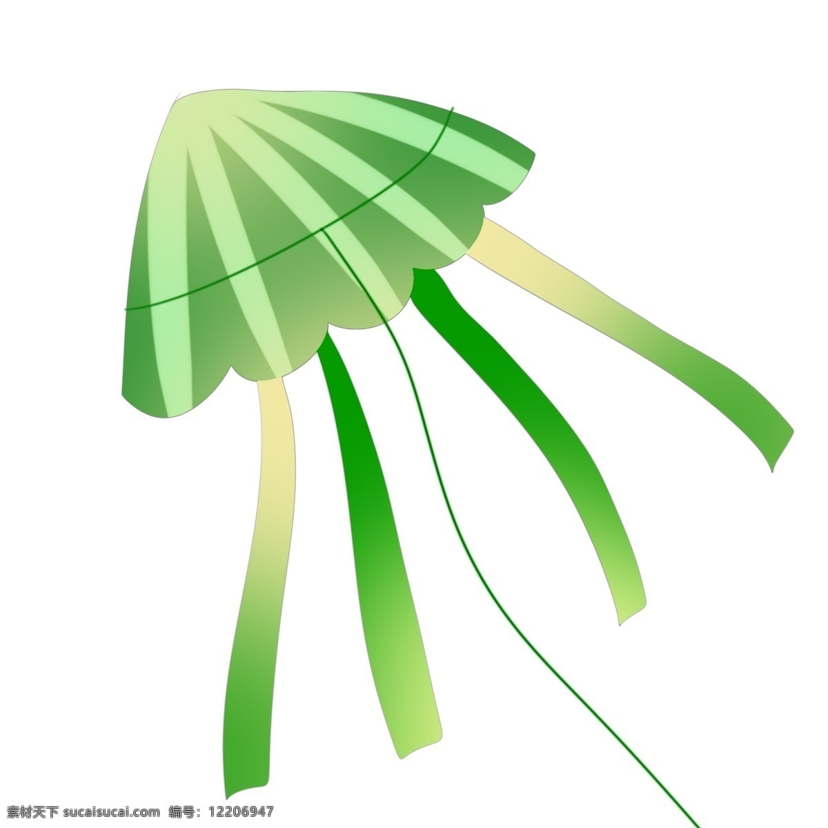放飞 风筝 绿色 绿色风筝 体格风筝 长长的尾巴 放飞的风筝 绿色风筝插画 绿风筝插画