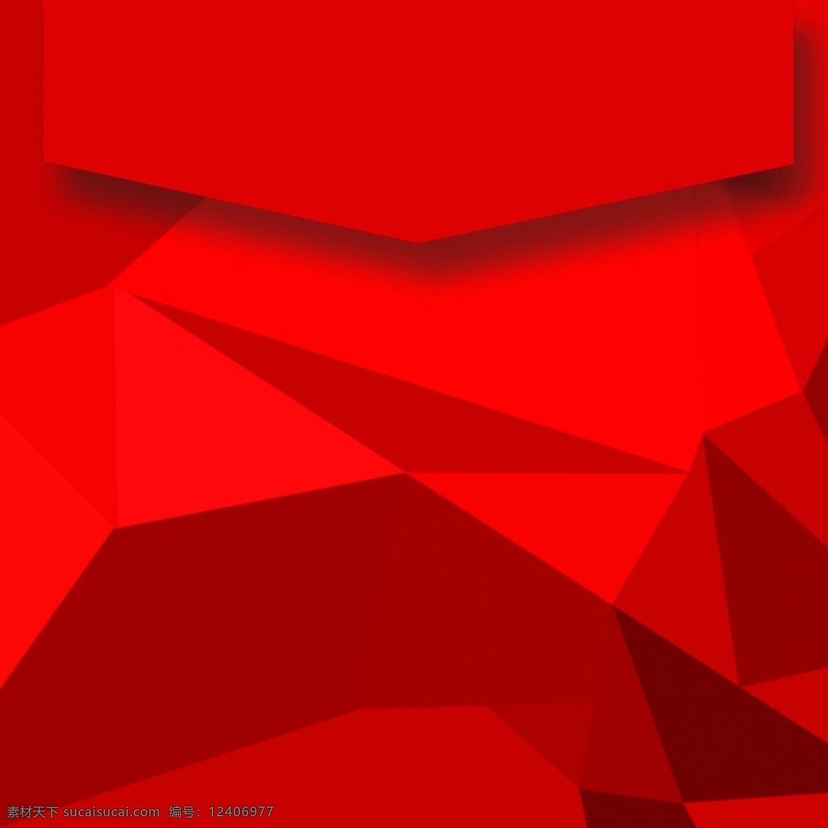 3d 立体 红色 多边形 背景