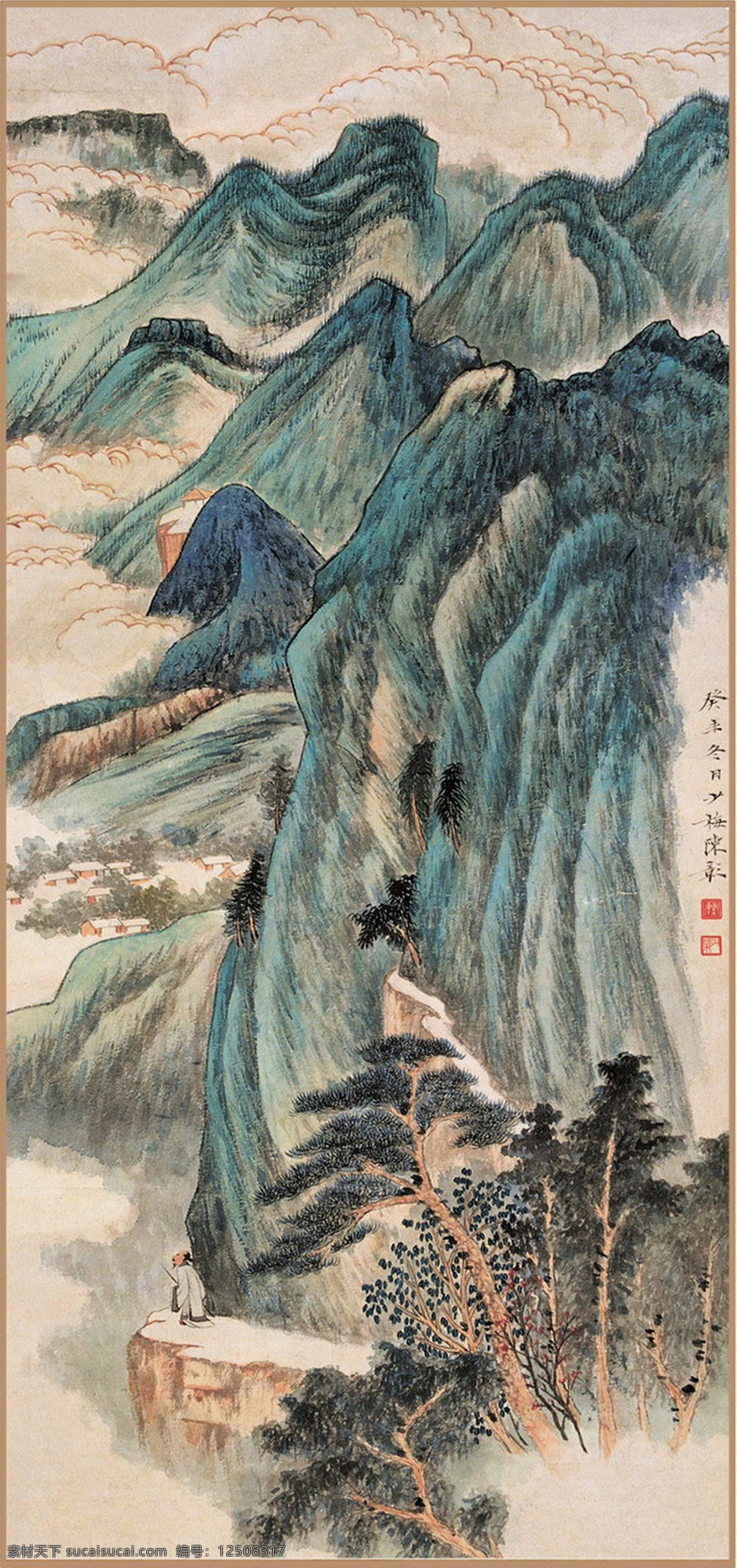 陈 达 近现代 山水画 精选 古画 近代绘画国画 书画 陈达 文化艺术