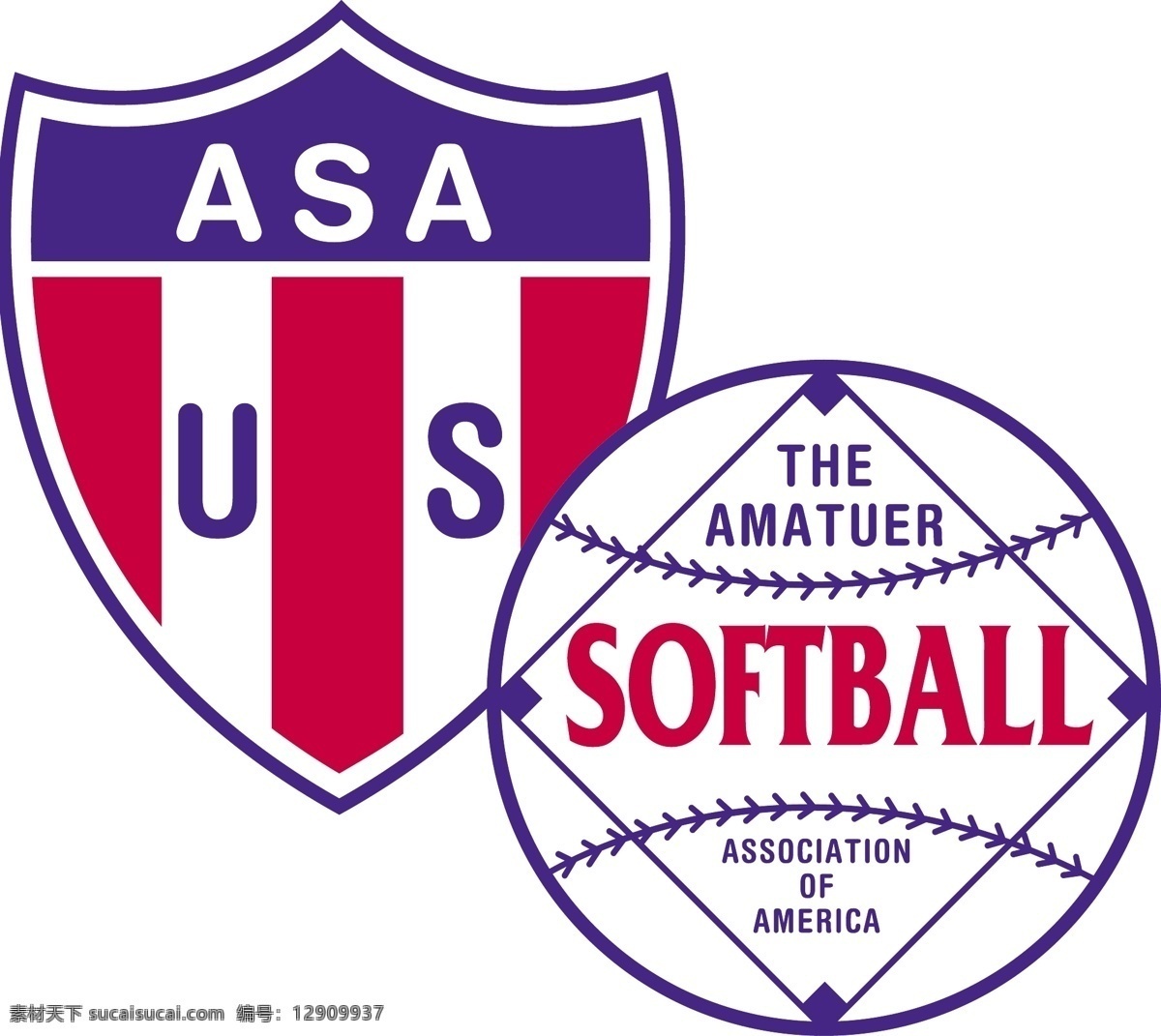 美国 垒球 协会 标识 公司 免费 品牌 品牌标识 商标 矢量标志下载 免费矢量标识 矢量 psd源文件 logo设计