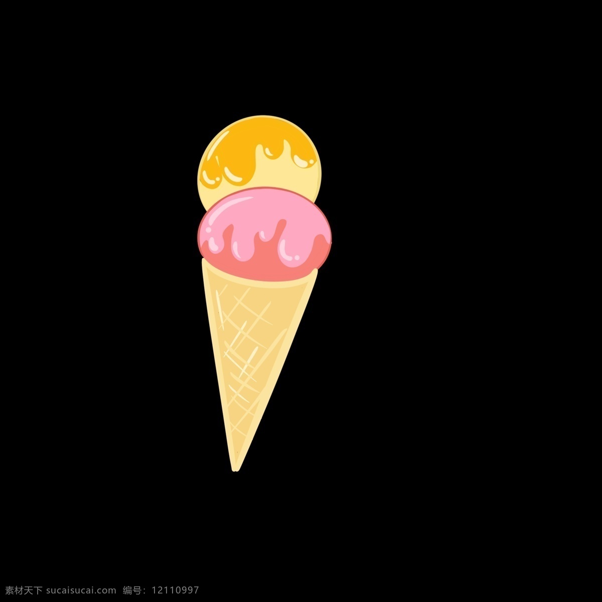 甜筒 冰淇淋 脆皮 冰淇淋球 夏日 夏天