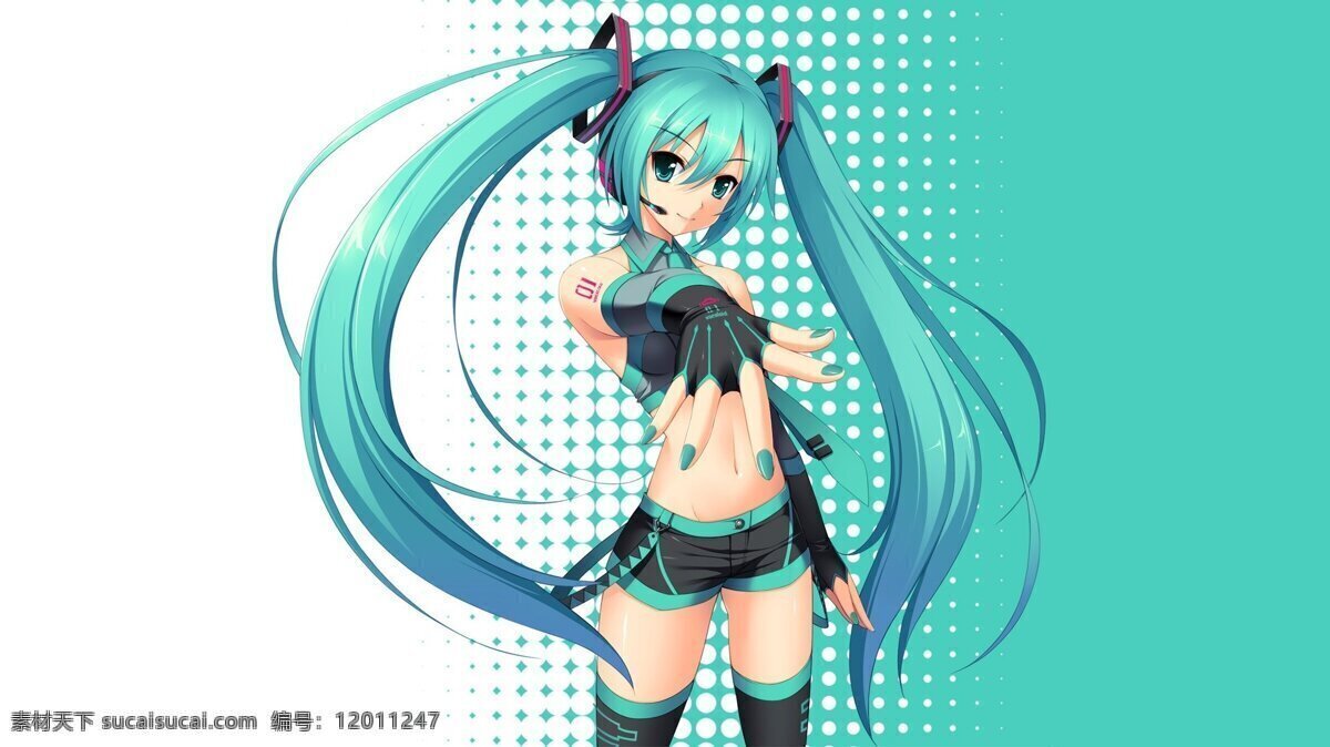 初音 动漫人物 cg 壁纸 高清 女孩 动漫动画