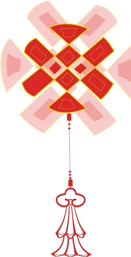 藏族八宝 之一图片 藏族 八宝 吉祥结 插画 创意