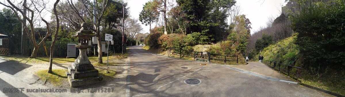 日本 清水 寺 全景 京都 街道 水平 石灯 白天 树木 自然 景观 旅游摄影 国外旅游