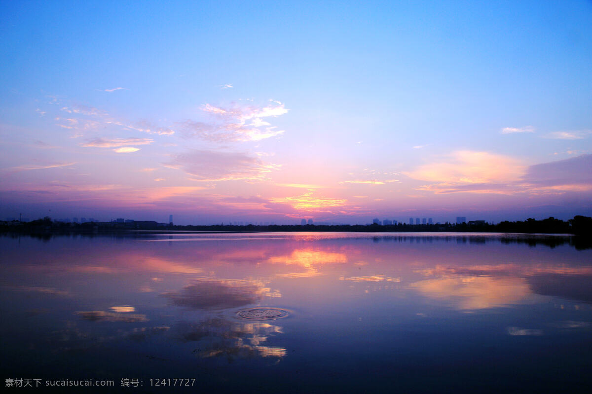 湖北 汤逊湖 日出 风景