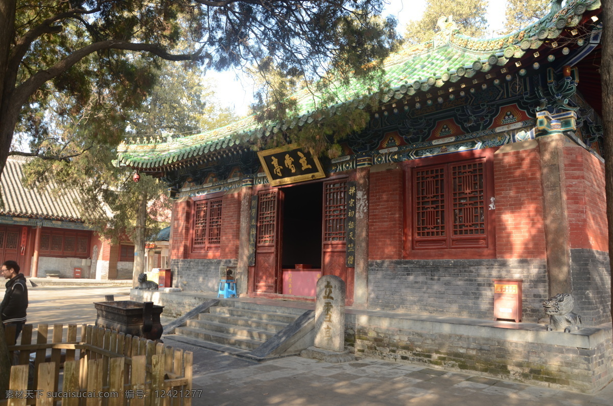 嵩山 少林寺 立雪亭 达摩 少林初祖 旅游摄影 国内旅游 黑色