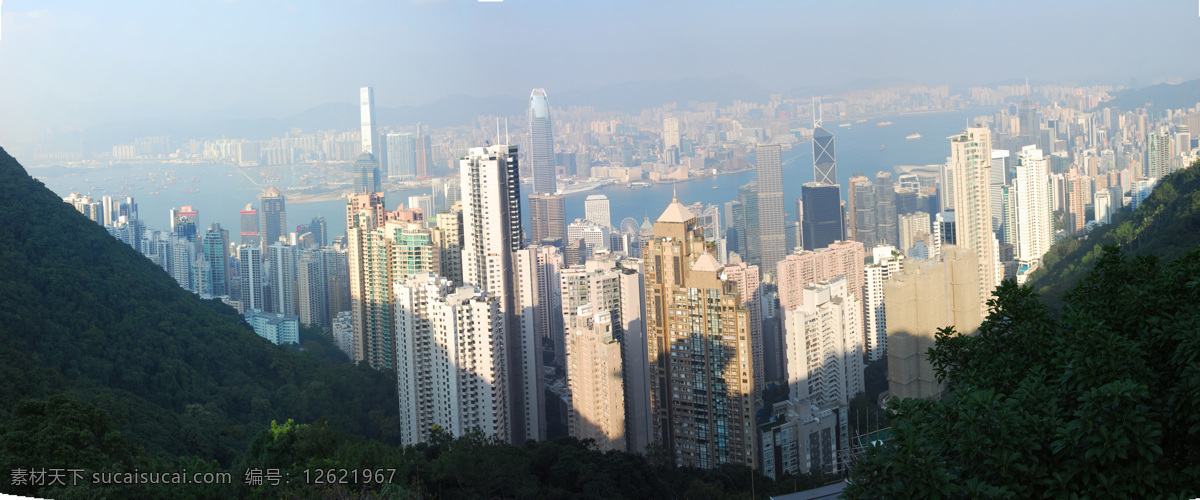 香港全景图 香港全景 香港城市 太平山 香港城市景观 香港城市建筑 自然景观 建筑景观 灰色