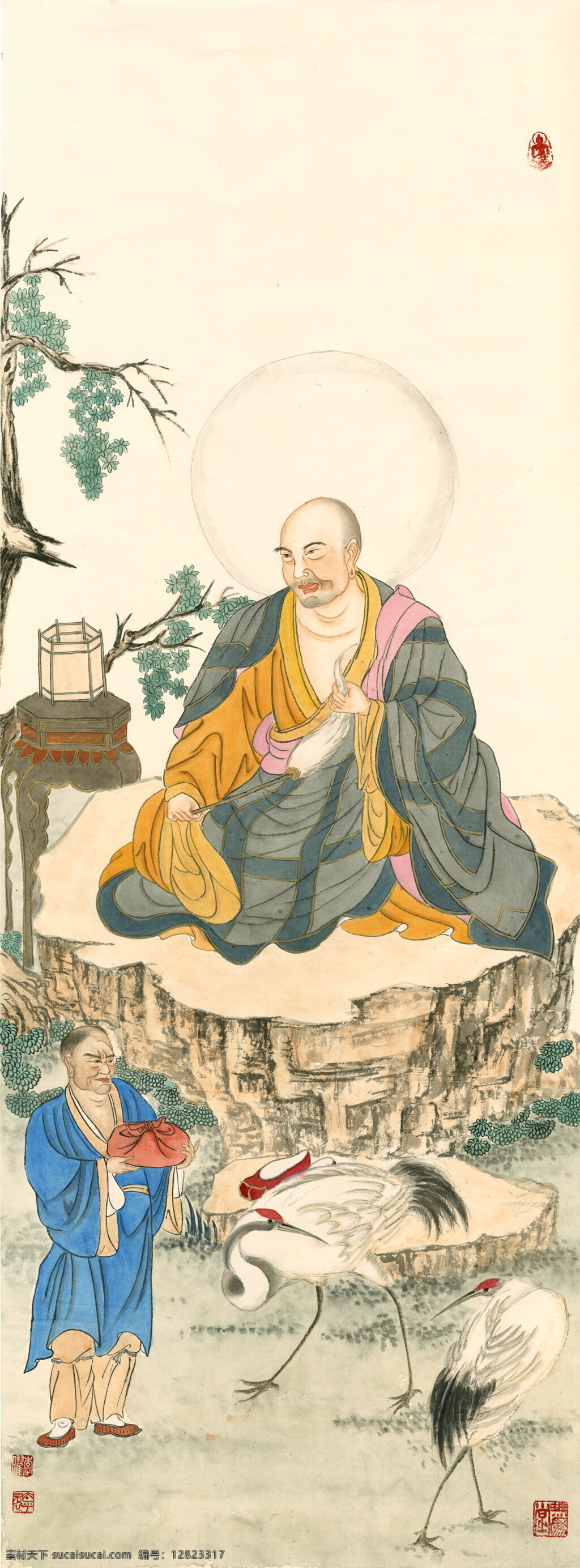 十八罗汉 佛教 文化艺术 宗教信仰 十八罗汉12 罗汉 李耀