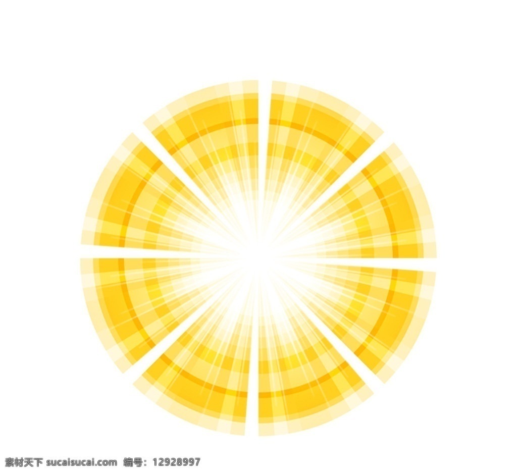 抽象 灿烂 阳光 矢量 晴朗 天气 太阳 光线 矢量图