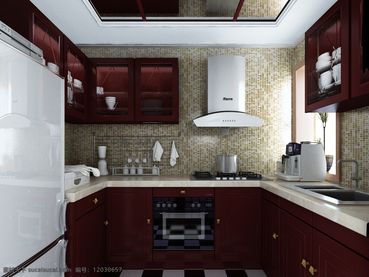 厨房 厨房设计素材 环境设计 室内设计 厨房模板下载 欧式厨房 家居装饰素材