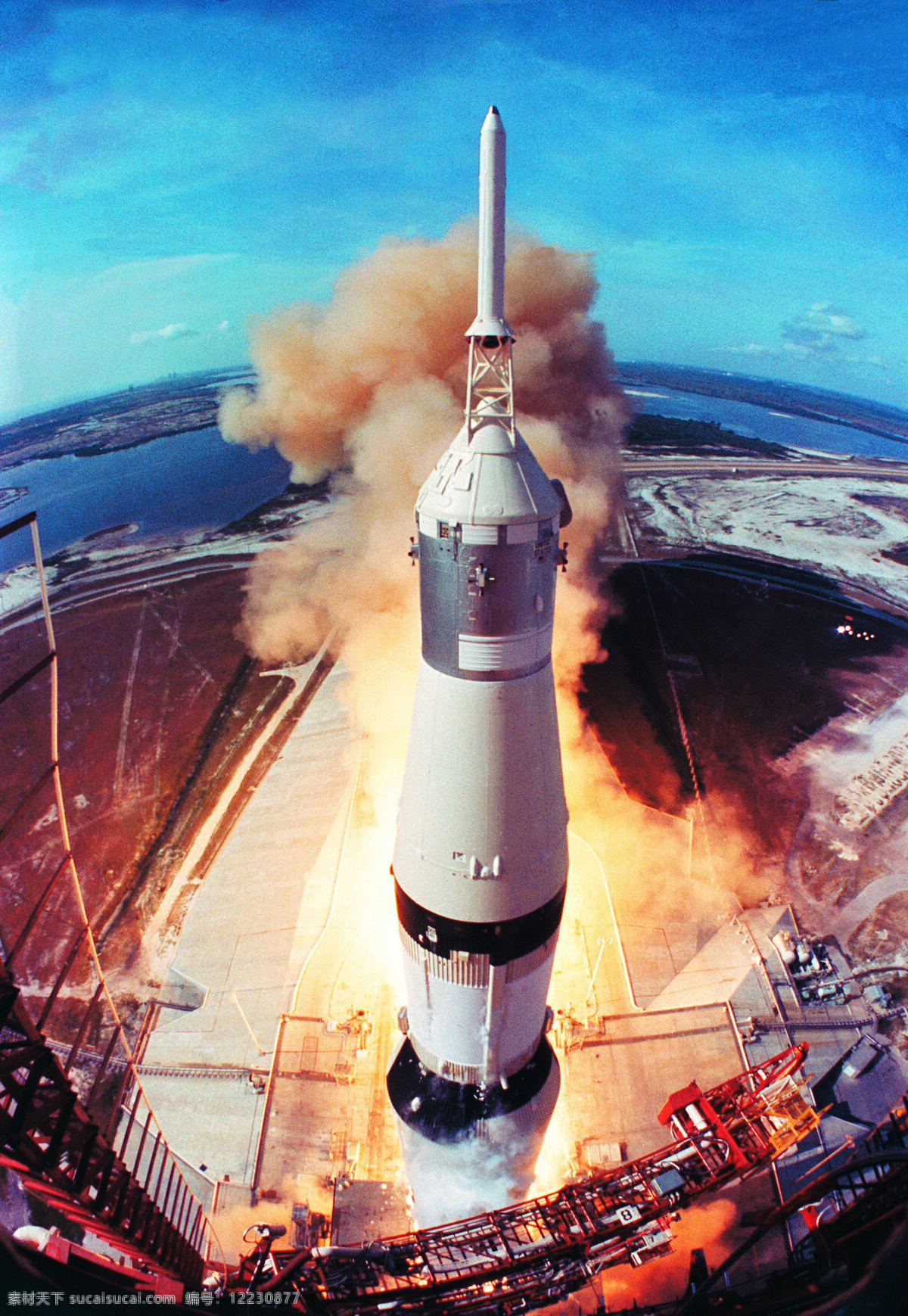 发射 中 的确良 火箭 确良火箭 升空 现代科技 科学研究 太空 摄影图库