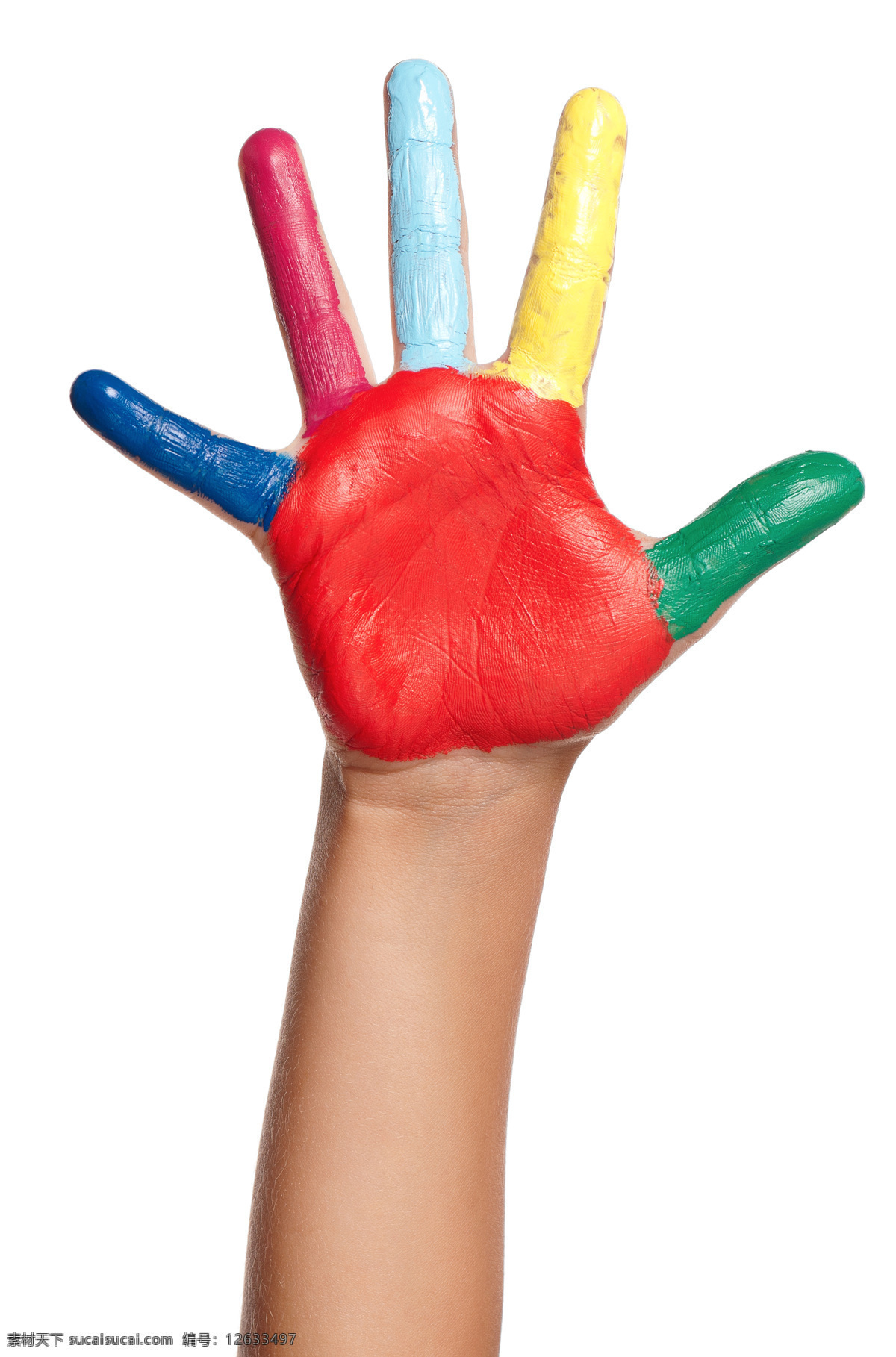 五颜六色 小手 颜料 彩色颜料 彩色手掌 美术 手 彩色儿童手 儿童手 人体器官图 人物图片