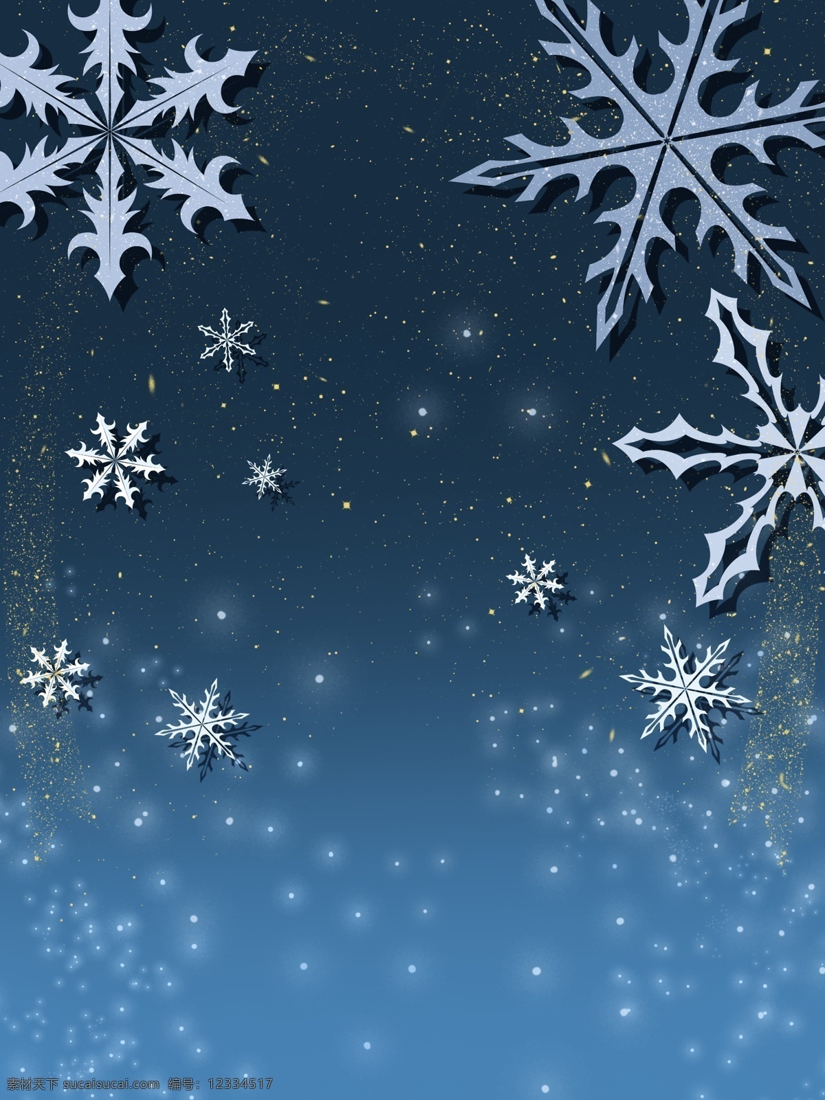 圣诞节 唯美 雪花 蓝色 背景 蓝色背景 背景素材 广告背景