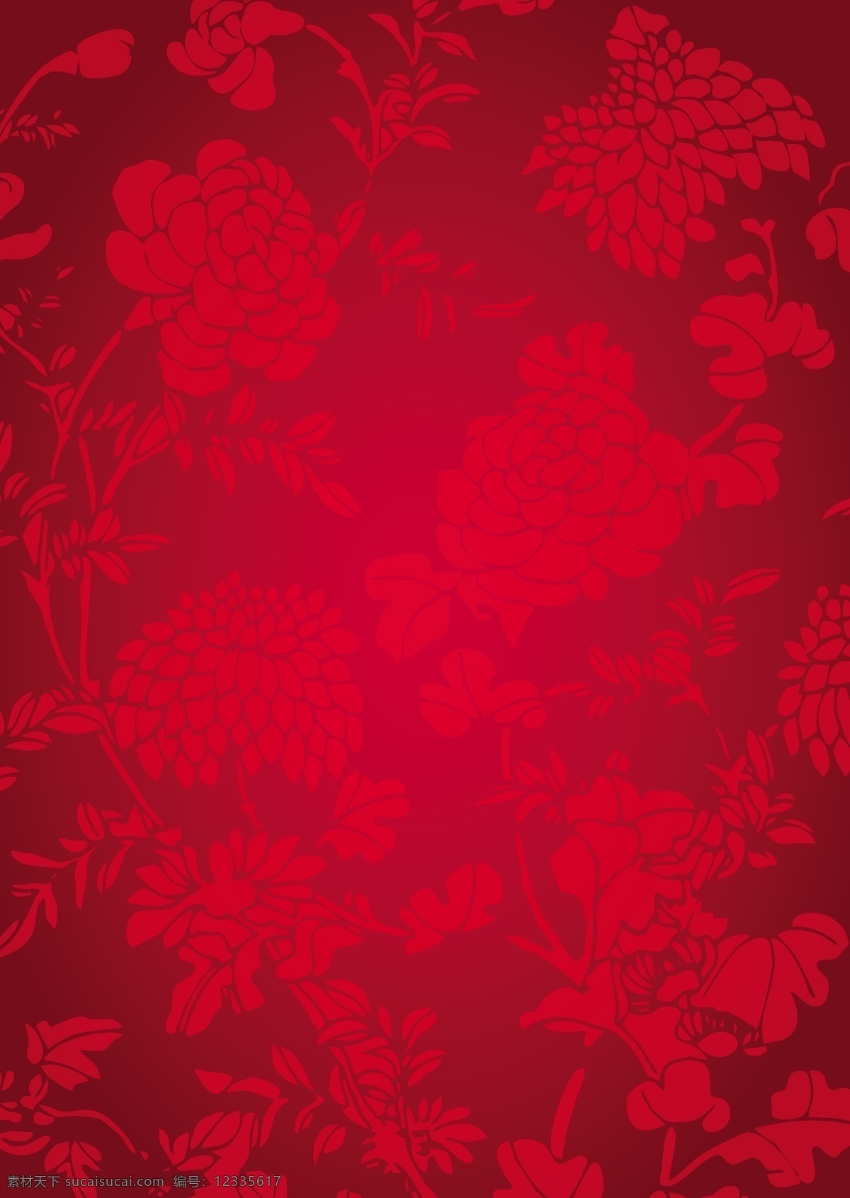 红色中国 传统 纹理 背景 矢量 花纹 简约 卡通 设计素材 平面素材