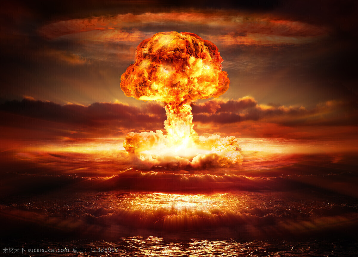 炫酷核爆 唯美 炫酷 核爆 爆炸 战争 蘑菇云 核武器 3d设计