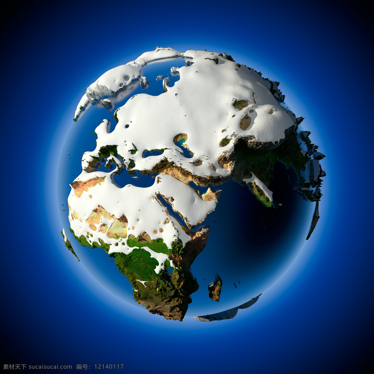 覆盖 白雪 地球 地球模型 地球素材 地球背景 立体图案 星球 地图 环保 创意图片 其他类别 环境家居 蓝色