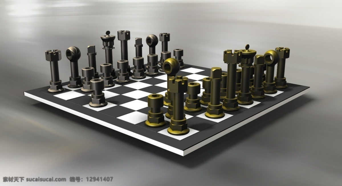 棋盘 螺栓 国际象棋 cad素材 cad